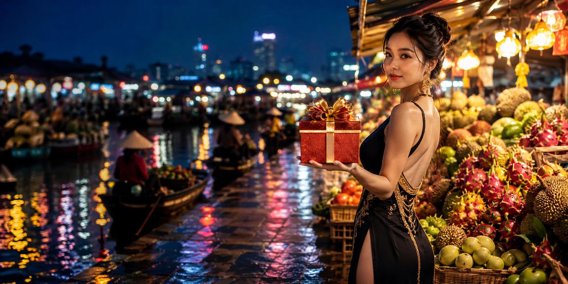 Phong cảnh người chơi cá cược vui vẻ trên nền ánh sáng đỏ neon